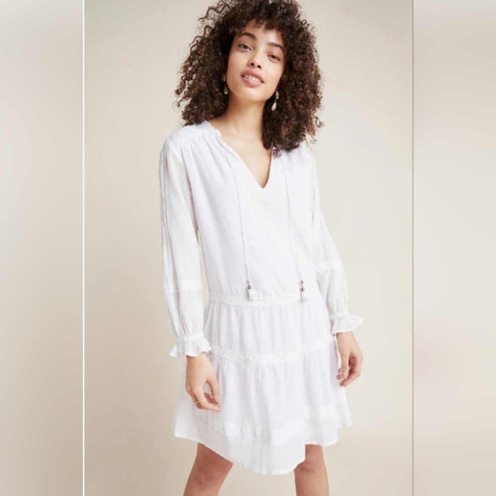 Paige Jaslene Tunics Dress in White. Size S